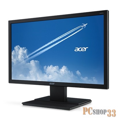 Монитор 19.5 ACER V206HQLBb black {LCD, Wide 1366 x 768, 5 ms, 90°/65°, 200 cd/m, 100`000`000:1}