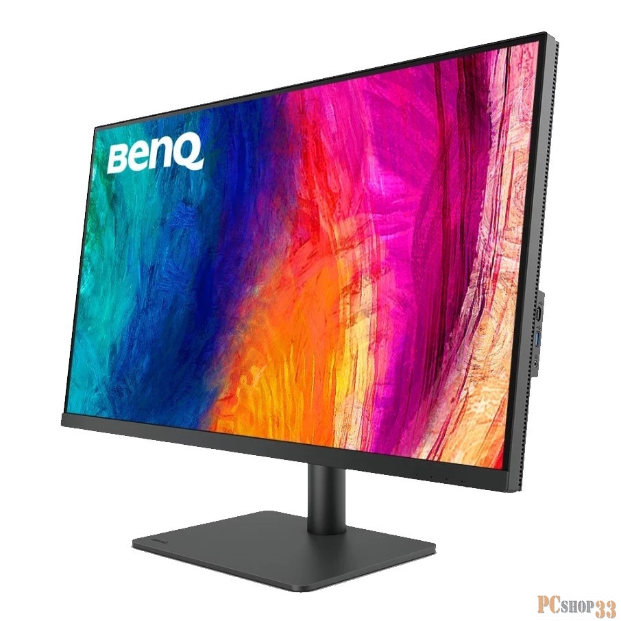 Монитор BENQ 31,5 PD3205U IPS LED 3840x2160 16:9 5ms 250(350)cd/m2 1200:1 178°/178° HDMI 2.0 DP1.4 USB-C(90W) 2*USB Type-B USB-C 3*USB3.2 Speakers HAS Swivel Pivot Tilt Dark Grey