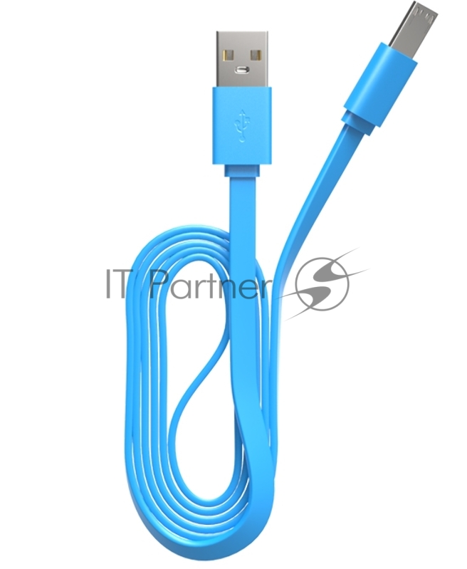 Кабель Maxvi MC-01LF blue USB-A - microUSB, 2A Описание: Плоский кабель, ток макс. нагрузки 2А, макс. напряжение 5V стандарт USB 2.0 длина разъема microUSB 10 мм, длина 1м, материал PVC, синий