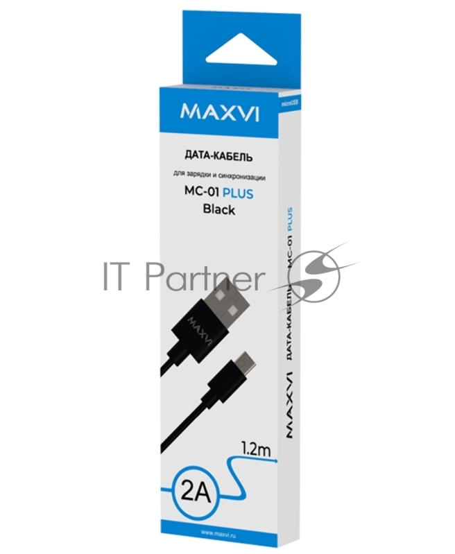 Кабель Maxvi MC-01 plus black USB-A - microUSB, 2A Описание: ток макс. нагрузки 2А, макс. напряжение 5V стандарт USB 2.0 длина 1.2м, материал PVC, черный
