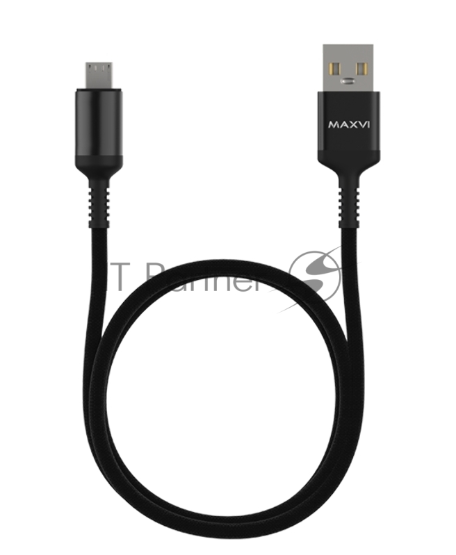 Кабель Maxvi MC-10M black, USB-A - microUSB, 2A Описание: ток макс. нагрузки 2А, макс. напряжение 5V стандарт USB 2.0 длина 1м, нейлоновая оплетка, металлические корпуса разъемов, цвет черный