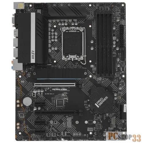 Материнская плата MSI PRO B660-A DDR4 B660, LGA1700, 4DDR4, 2PCI-Ex16, 3PCI-Ex1, 3M.2,4SATA3.0, 3USB3.2Gen2, 3USB3.2 (912451)