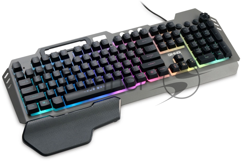 Клавиатура Оклик GMNG 720GK черный USB Multimedia for gamer LED (подставка для запястий)