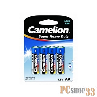 Батарейка Camelion R 6 Blue BL-4 (R6P-BP4B, батарейка,1.5В)