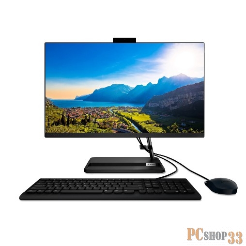 Моноблок Lenovo IdeaCentre AIO 3 22ITL6 21,5 Pentium Gold 7505, 4GB DDR4 3200 SODIMM, 256GB SSD M.2, Intel UHD, WiFi, BT, USB KB&Mouse, NoOS, Black, 6kg