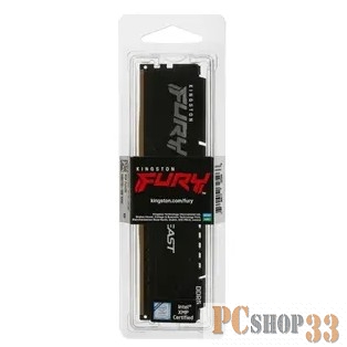 Модуль памяти DDR 5 DIMM 8Gb PC41600, 5200Mhz, Kingston FURY Beast Black CL40 (KF552C40BB-8) (retail)