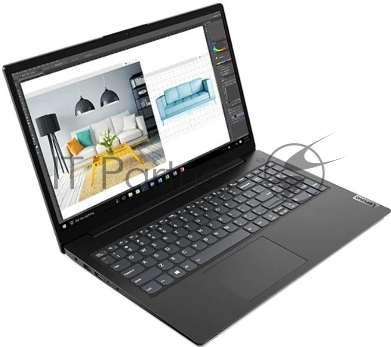 Ноутбук Lenovo V15 G2 ITL Core i3 1115G4 8Gb SSD256Gb Intel UHD Graphics 15.6 IPS FHD (1920x1080) Free DOS black WiFi BT Cam