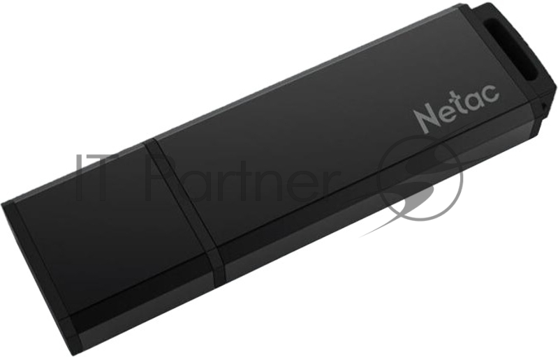 Флеш Диск Netac U351 64Gb <NT03U351N-064G-20BK>, USB2.0, с колпачком, металлическая чёрная