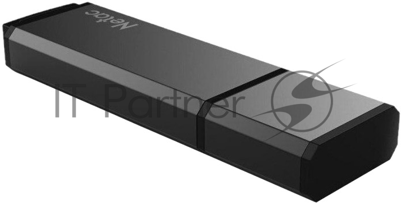 Флеш Диск Netac U351 64Gb <NT03U351N-064G-20BK>, USB2.0, с колпачком, металлическая чёрная