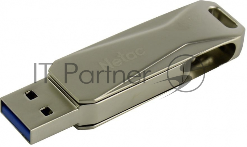 Флеш Диск Netac U381 64Gb <NT03U381B-064G-30PN>, USB3.0+microUSB, металлическая