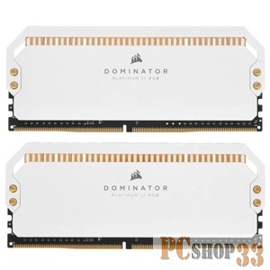 Модуль памяти Corsair DDR4, 3600MHz 16GB 2x8GB DIMM, Unbuffered, 18-19-19-39, XMP 2.0, DOMINATOR PLATINUM RGB White Heatspreader, RGB LED, 1.35V