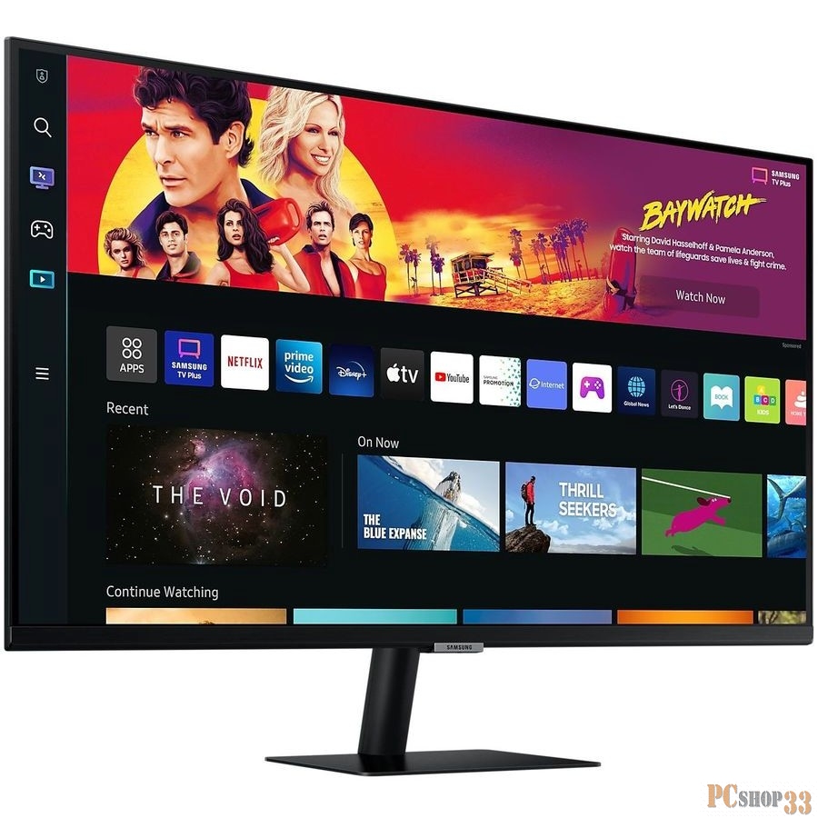 Монитор Samsung 32 LS32BM702 черный VA LED 4ms 16:9 HDMI M/M матовая 3000:1 300cd 178гр/178гр 3840x2160 FHD USB 6.5кг
