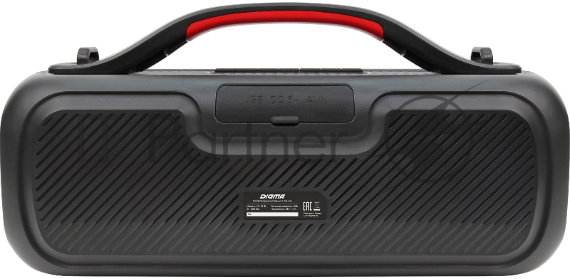 Колонка порт. Digma D-PS1531 черный/черный 40W 2.0 BT 10м 3000mAh (SP1531B)