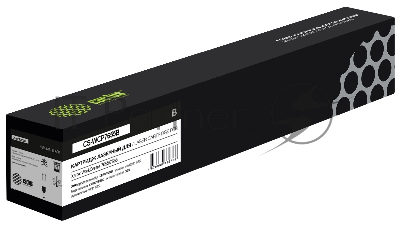 Картридж лазерный Cactus CS-WCP7655B 006R1449 черный (30000стр.) для Xerox WC 7655/7665/7675 ,DC240/250/242/252/260