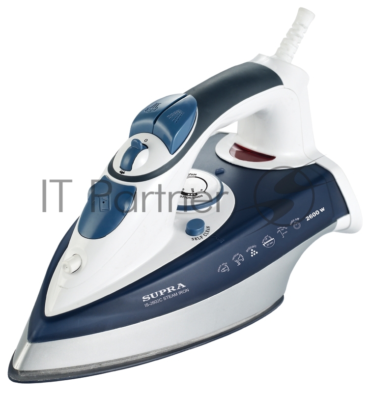 Утюг Supra IS-2602C 2600Вт белый/синий