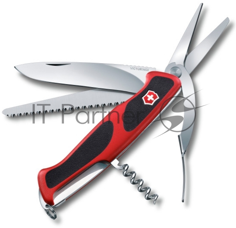 Нож перочинный Victorinox RangerGrip 71 Gardener (0.9713.C) 130мм 7функций красный/черный карт.коробка