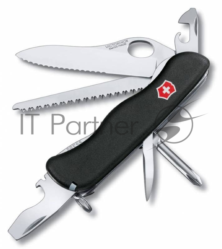 Нож перочинный Victorinox Trailmaster One Hand Wavy Edge (0.8463.MW3) 111мм 12функций черный карт.коробка