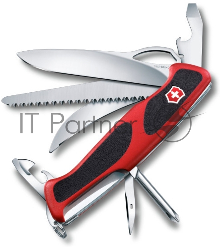 Нож перочинный Victorinox RangerGrip 58 Hunter (0.9683.MC) 130мм 13функций красный/черный карт.коробка