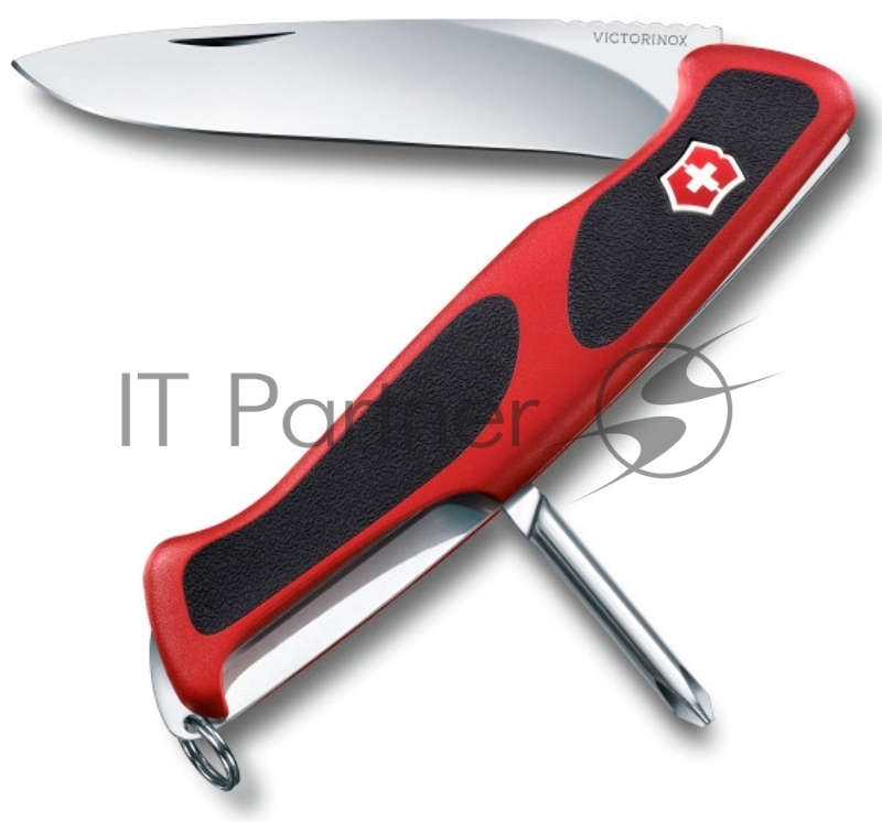 Нож перочинный Victorinox RangerGrip 53 (0.9623.C) 130мм 5функций красный/черный карт.коробка