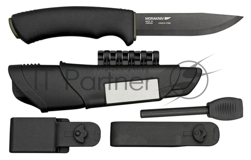 Нож Mora Bushcraft Survival (11835) стальной разделочный лезв.109мм прямая заточка черный