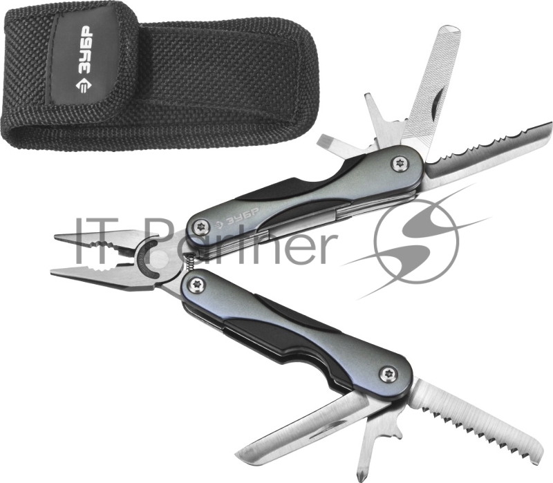 Мультитул ЗУБР 47750 инструмент многофункциональный мастер 10 в 1 мини