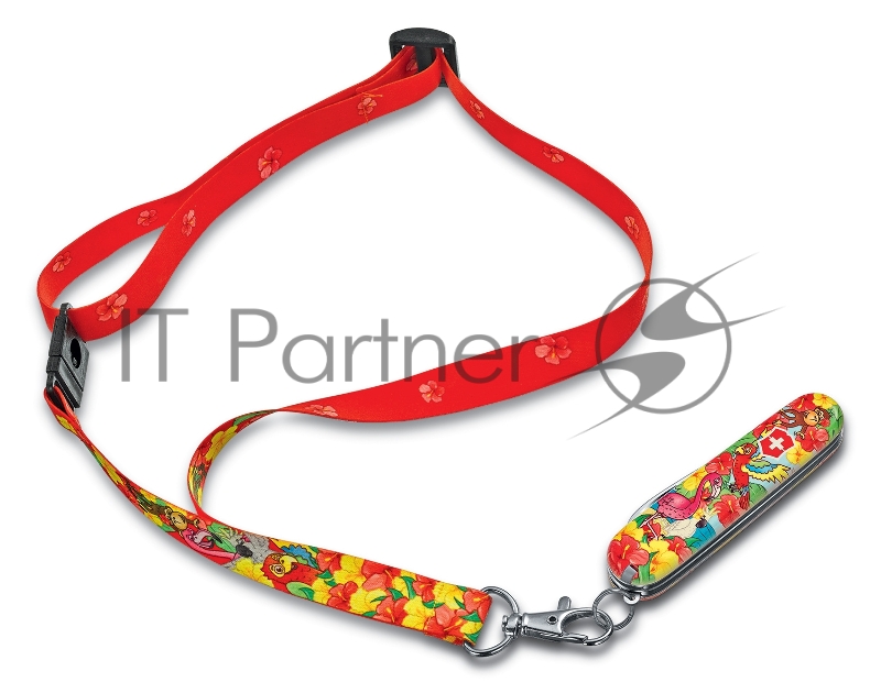 Нож перочинный Victorinox My First Victorinox Parrot Edition (0.2373.E3) 84мм 9функций красный/рисунок карт.коробка