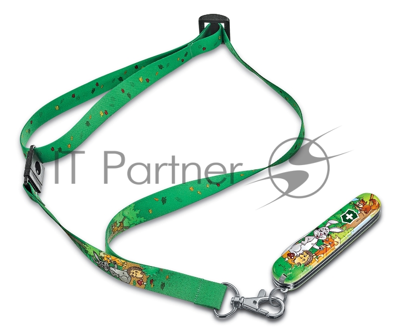 Нож перочинный Victorinox My First Victorinox Rabbit Edition (0.2373.E2) 84мм 9функций зеленый/рисунок карт.коробка