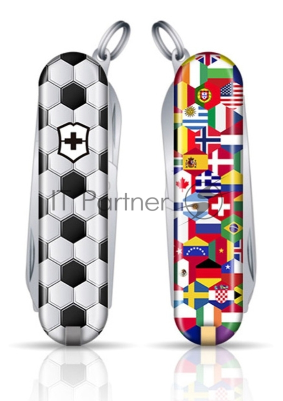Нож перочинный Victorinox Classic LE2020 World Of Soccer (0.6223.L2007) 58мм 7функций белый/рисунок