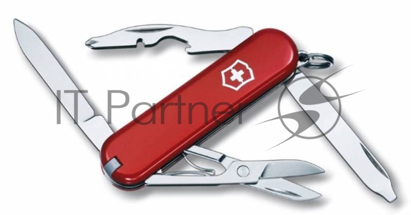 Нож перочинный Victorinox Rambler (0.6363-033) 58мм 10функций красный подар.коробка