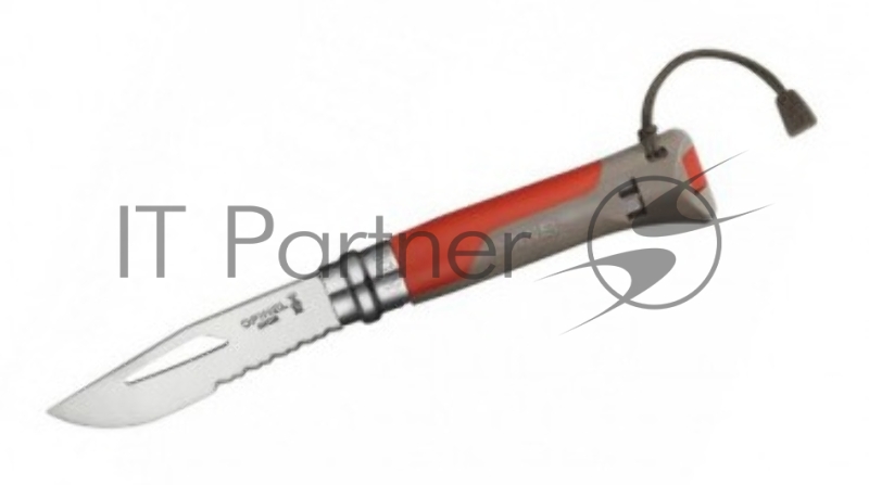 Нож перочинный Opinel Outdoor Earth №08 8VRI (001714) 190мм красный/серый
