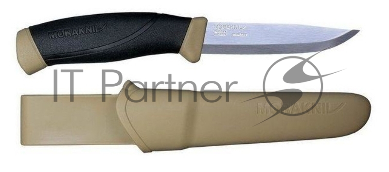 Нож Morakniv Companion (13166) стальной лезв.104мм черный/бежевый