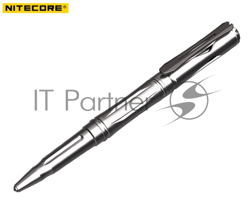 Ручка тактическая Nitecore NTP20 серебристый титан доп.ф.:стеклобой подар.кор.