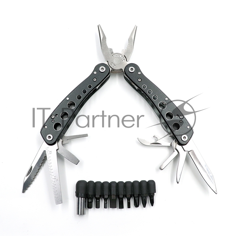 Мультитул (плоскогубцы) СЛЕДОПЫТ, 18 предметов, в чехле, в коробке/60/