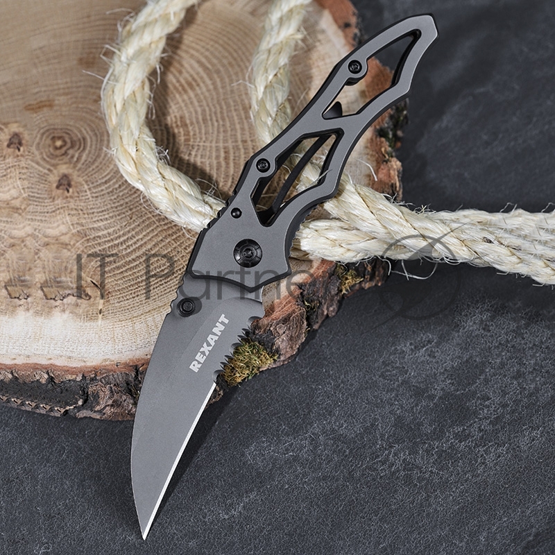 Нож складной Коготь полуавтоматический REXANT Titanium
