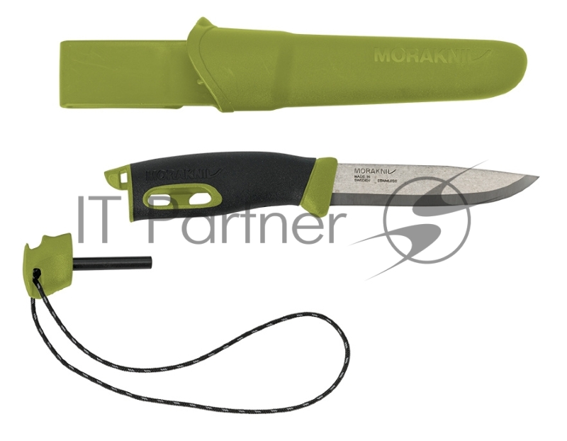 Нож Morakniv Companion Spark (13570) стальной лезв.104мм черный/зеленый
