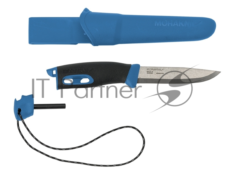 Нож Morakniv Companion Spark (13572) стальной лезв.104мм черный/голубой