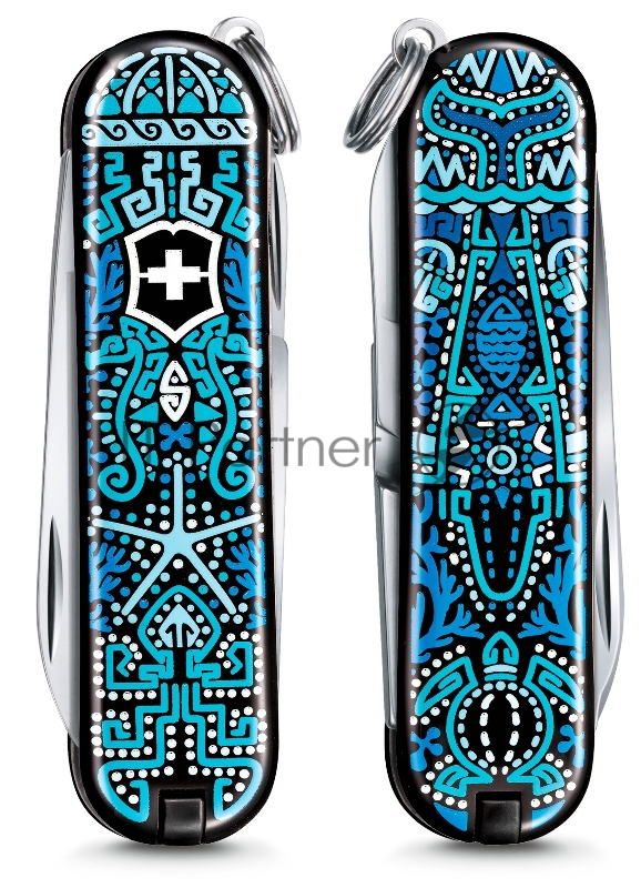 Нож перочинный Victorinox Classic LE2021 Ocean Life (0.6223.L2108) 58мм 7функц. карт.коробка