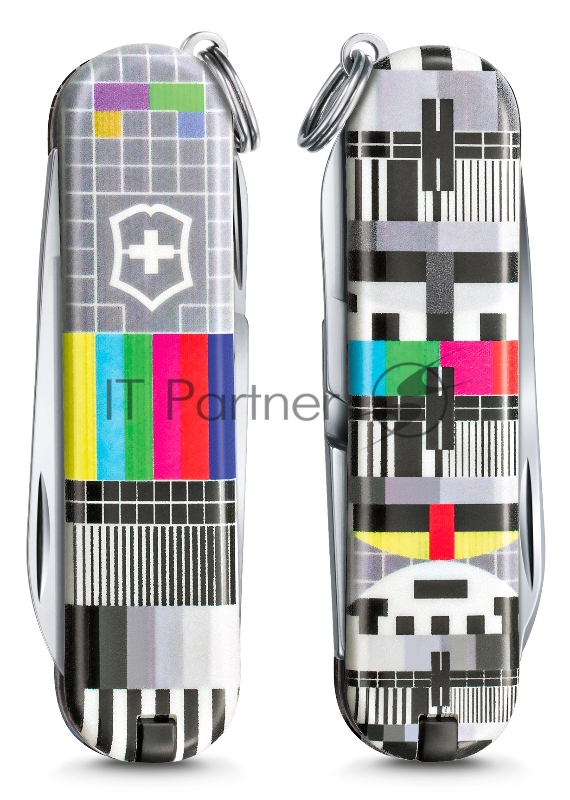 Нож перочинный Victorinox Classic LE2021 Retro TV (0.6223.L2104) 58мм 7функц. карт.коробка