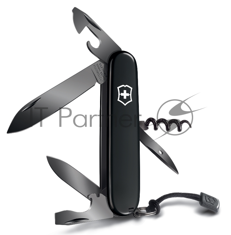 Нож перочинный Victorinox Spartan Onyx Black (1.3603.31P) 91мм 12функц. черный карт.коробка