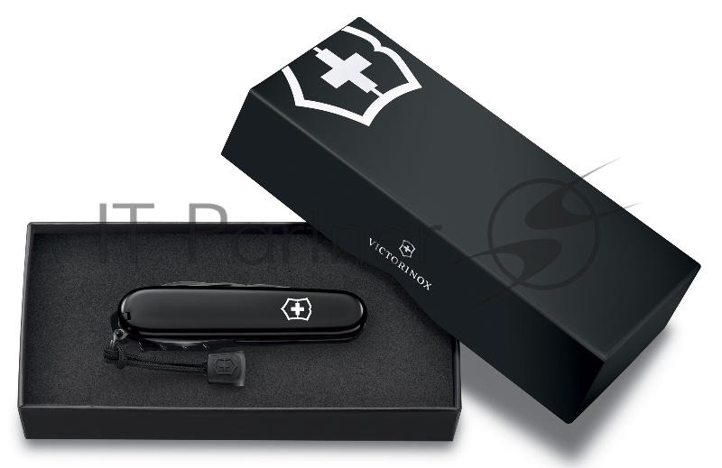 Нож перочинный Victorinox Spartan Onyx Black (1.3603.31P) 91мм 12функц. черный карт.коробка