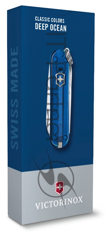 Нож перочинный Victorinox Classic Deep Ocean (0.6223.T2G) 58мм 7функц. карт.коробка