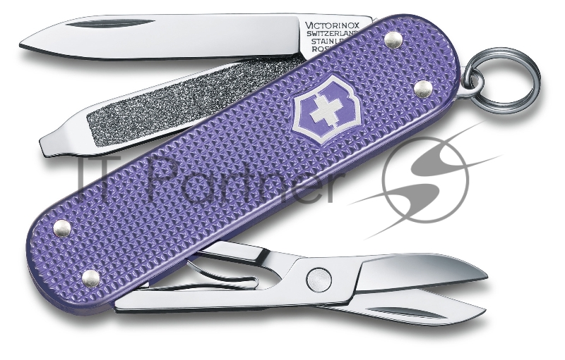 Нож перочинный Victorinox Classic Electric Lavender (0.6221.223G) 58мм 7функц. карт.коробка