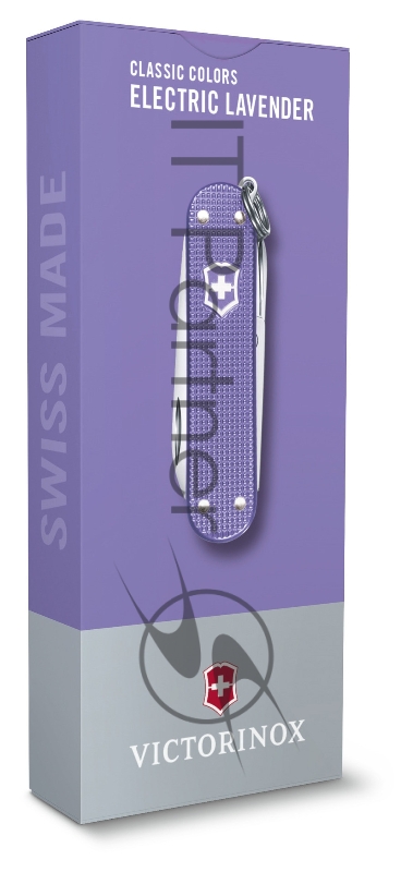 Нож перочинный Victorinox Classic Electric Lavender (0.6221.223G) 58мм 7функц. карт.коробка