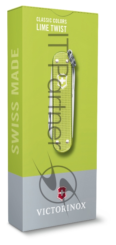 Нож перочинный Victorinox Classic Lime Twist (0.6221.241G) 58мм 7функц. карт.коробка