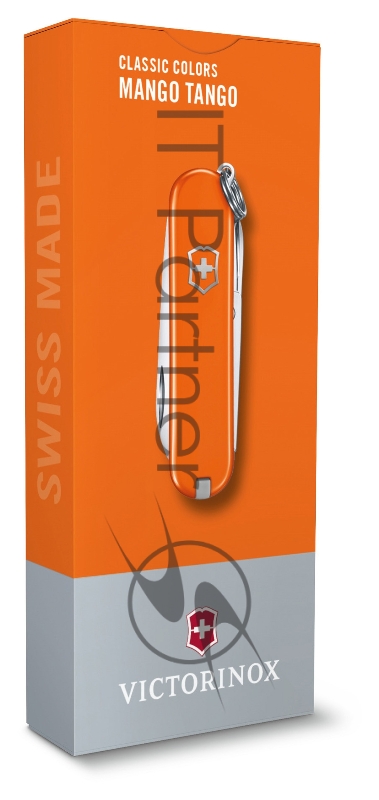 Нож перочинный Victorinox Classic Mango Tango (0.6223.83G) 58мм 7функц. карт.коробка