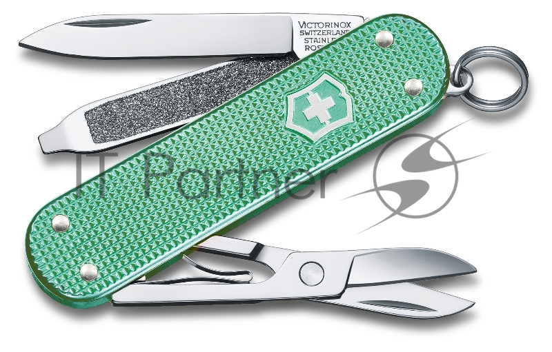 Нож перочинный Victorinox Classic Minty Mint (0.6221.221G) 58мм 7функц. карт.коробка