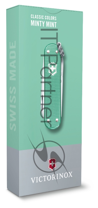 Нож перочинный Victorinox Classic Minty Mint (0.6221.221G) 58мм 7функц. карт.коробка