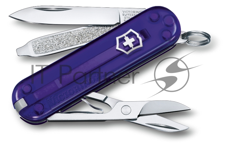 Нож перочинный Victorinox Classic Persian Indigo (0.6223.T29G) 58мм 7функц. карт.коробка