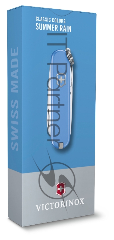 Нож перочинный Victorinox Classic Summer Rain (0.6223.28G) 58мм 7функц. карт.коробка