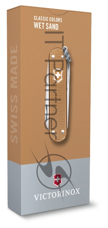 Нож перочинный Victorinox Classic Wet Sand (0.6221.255G) 58мм 7функц. карт.коробка